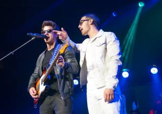 The Jonas Brothers — Nick and Joe Jonas are pictured here — perform at Mandalay Bay Events Center on Saturday, Aug. 10, 2013.